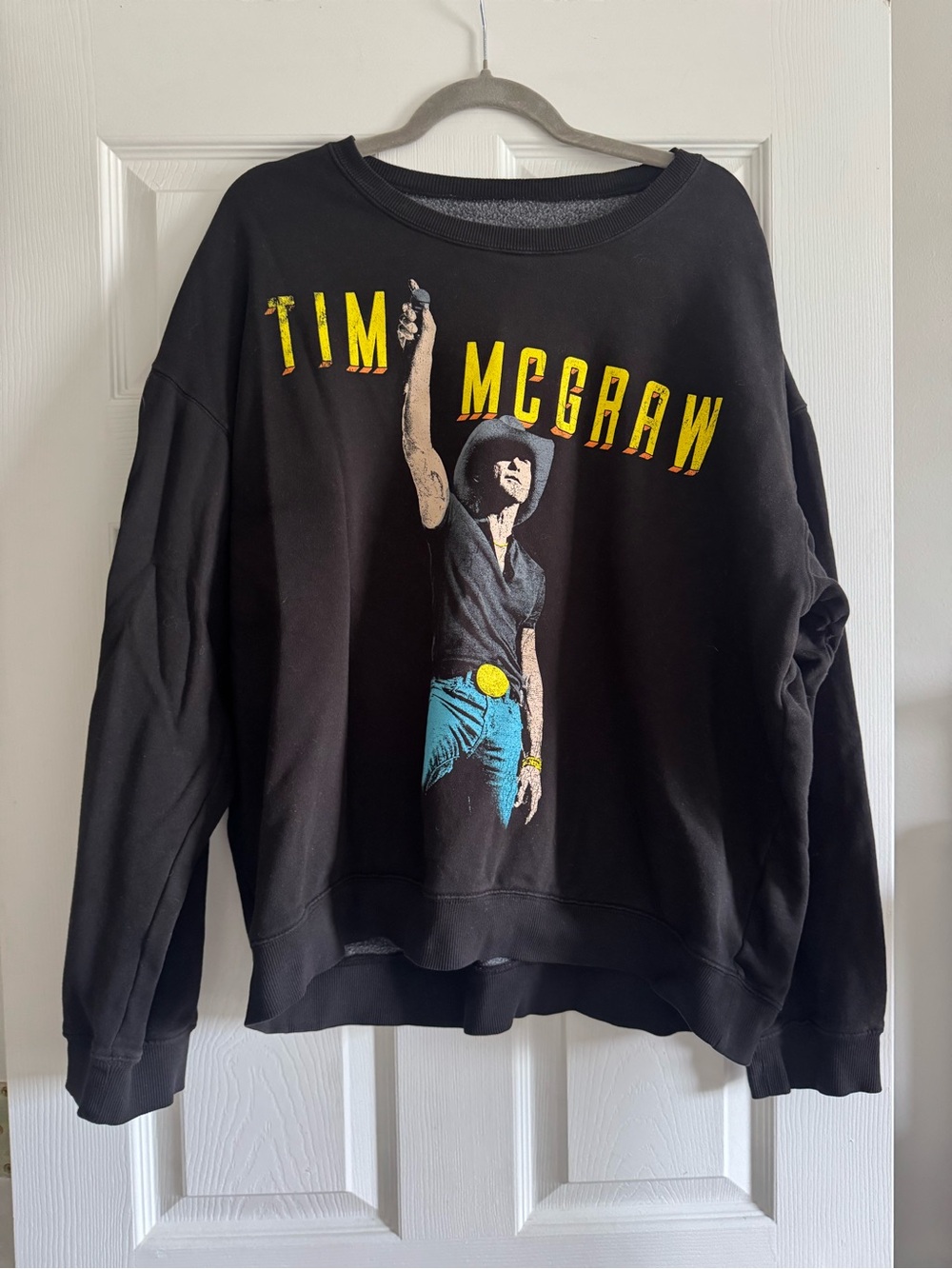 Tim McGraw Black Graphic Sweatshirt